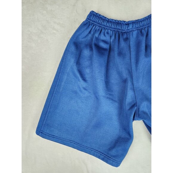 Vintage Tommy Hilfiger Men's Sweat Shorts Size Small Blue Stretch Waist Wide Leg - Picture 7 of 12